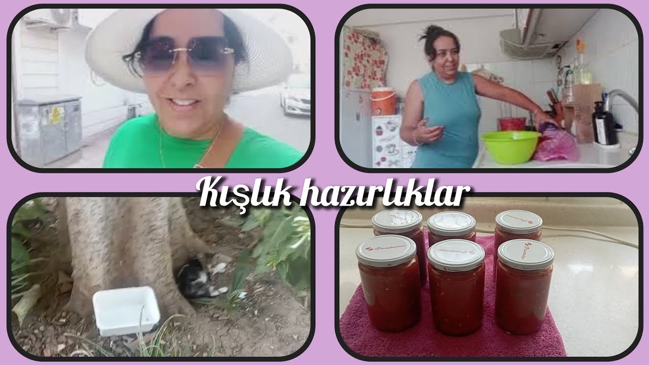 KIŞLIK KONSERVE YAPMAYA BAŞLADİM❌KAÇ KAVANOZ YAPTIM ACABA❌DOKTOR KONTROLÜNE GİDİYORUM. 