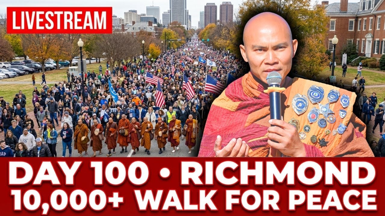 🔴 Livestream: Day 100 — Massive Peace Walk in Richmond | Walk for Peace