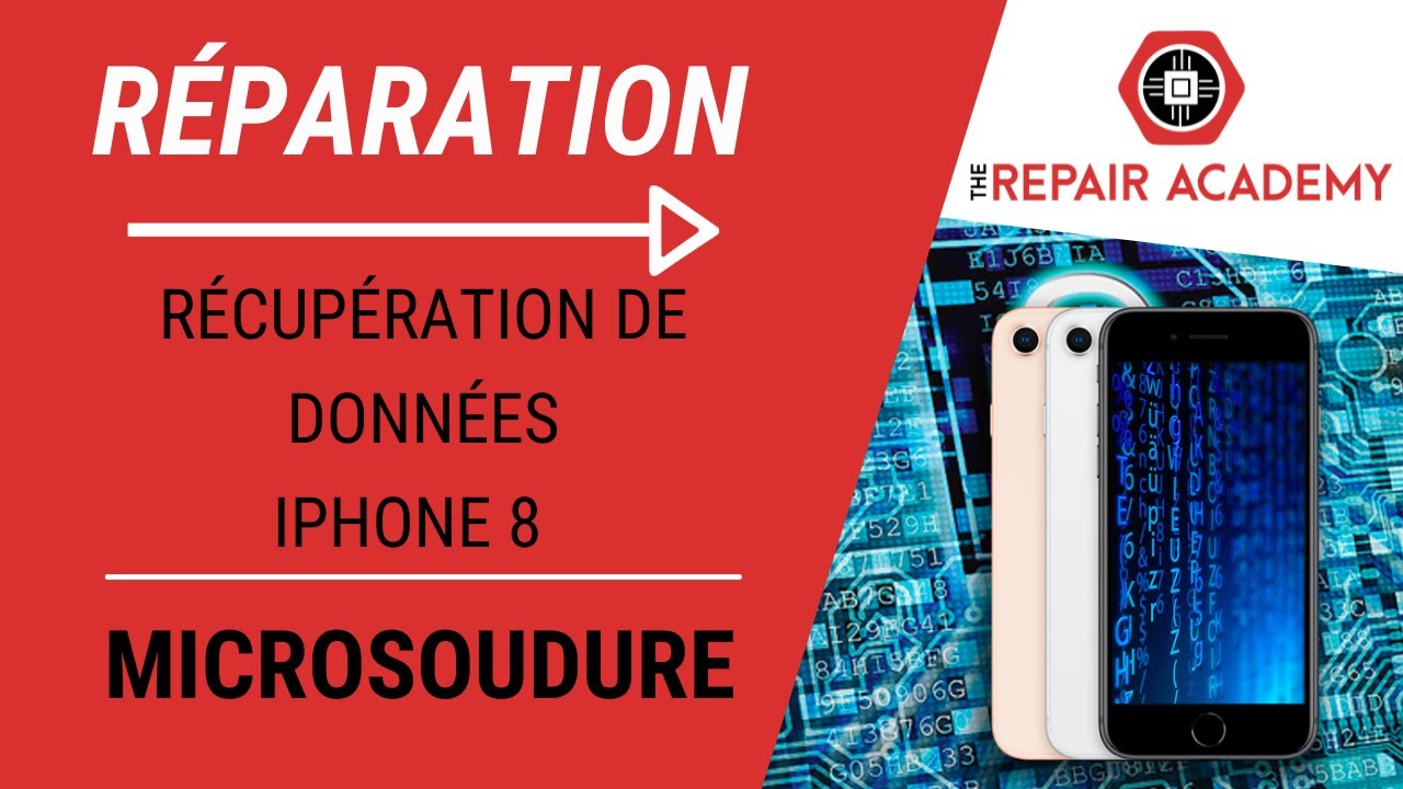 🔥 RECUPERATION DE DONNEES EN 10 MINUTES - CET IPHONE 8 EST TOMBE DANS L'EAU