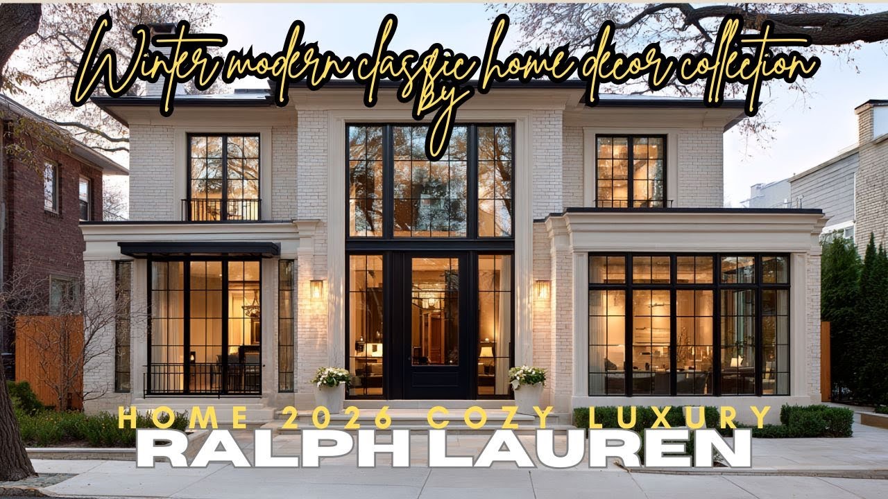 Зимняя коллекция современного классического домашнего декора от Ralph Lauren Home 2026: уютная ро...