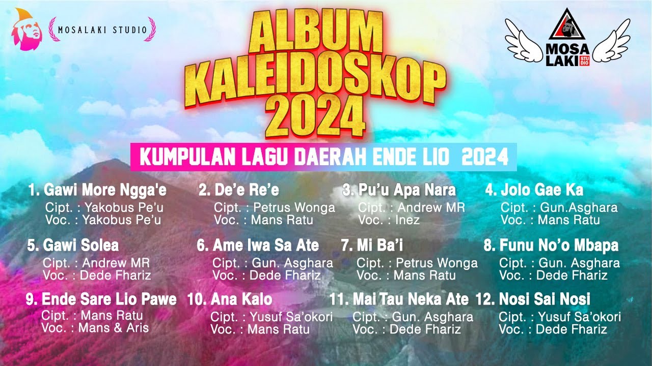 KUMPULAN LAGU DAERAH ENDE LIO TERBAIK 2024 // ALBUM KALEIDOSKOP 2024