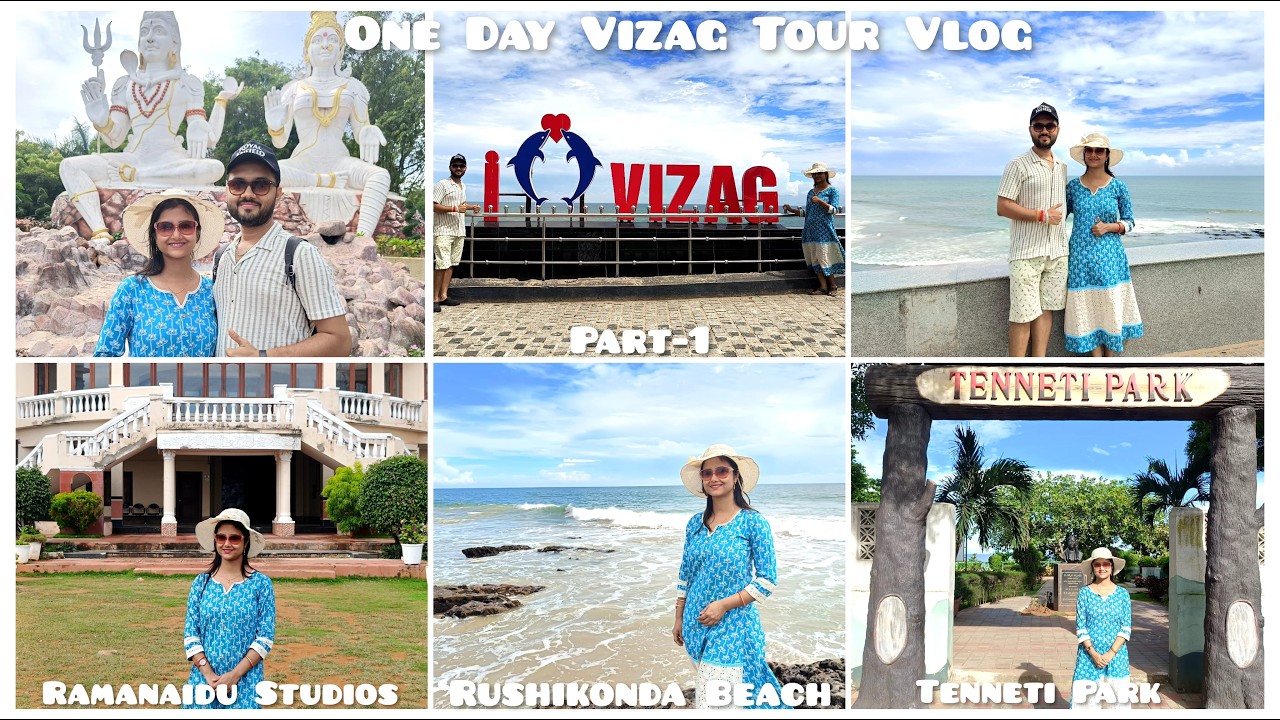 Vishakhapatnam Budget Tour Guide Part-1 | Places to visit in Vizag| Rushikonda Beach🏖️ Kailasagiri⛰️