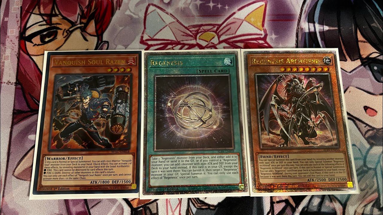 My Yugioh Vanquish Soul Regenesis deck profile 5/25