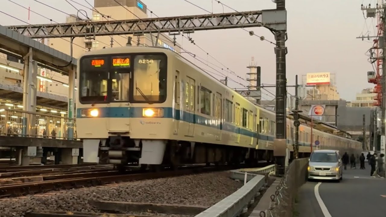 小田急 8000形 8258F 各駅停車 片瀬江ノ島行き 藤沢駅