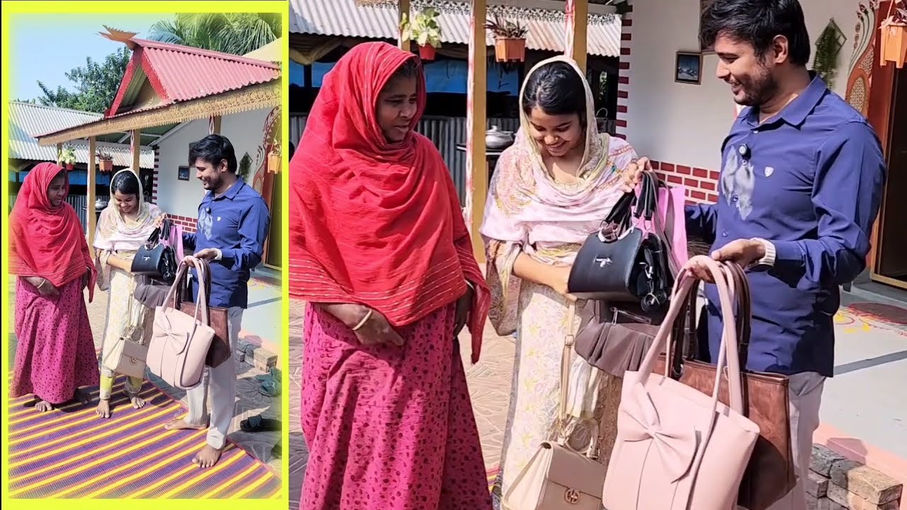 শর্মিলা ও মা ব্যাগ নিয়ে এমন করবে ভাবতেই পারি নি।Happy Family।