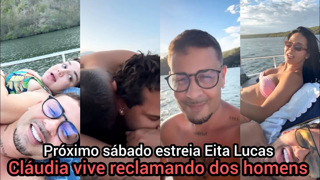 Carlinhos Maia dá risada ao escutar Cláudia contando suas decepções amorosas e relaxa com Lucas