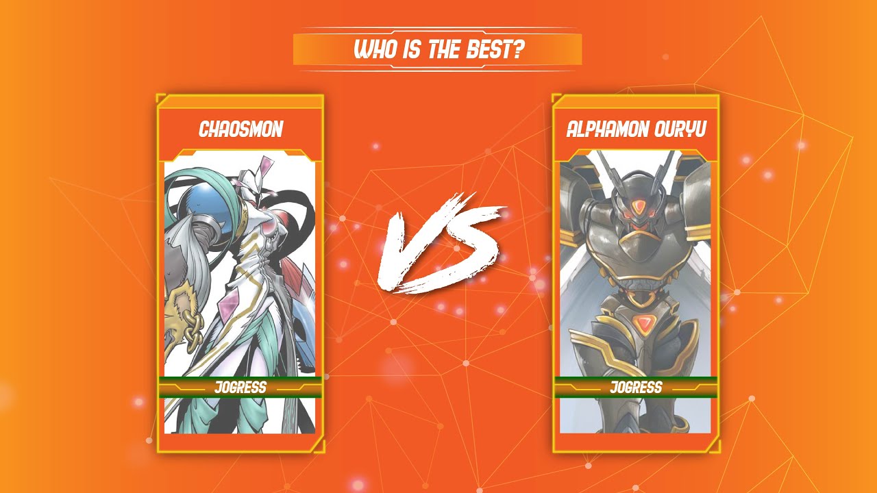 DMO Chaosmon VS Alphamon Ouryuken