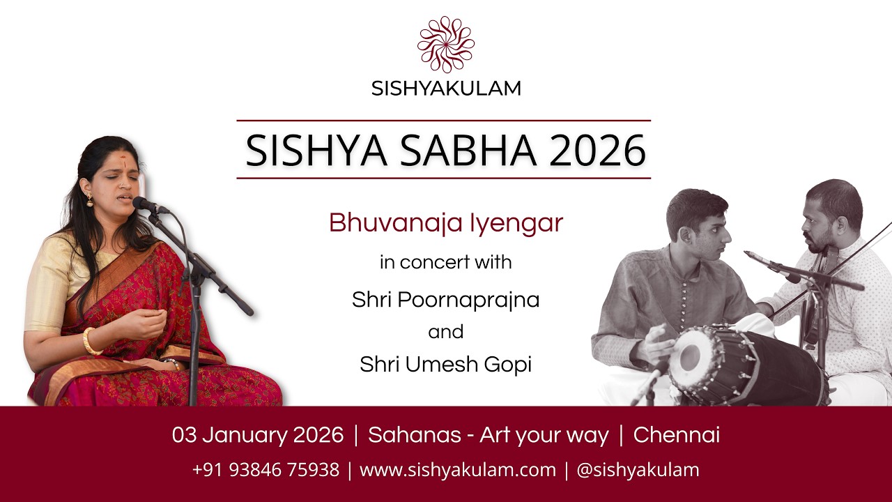 Bhuvanaja Iyengar at Sishya Sabha 2026 | Sishyakulam