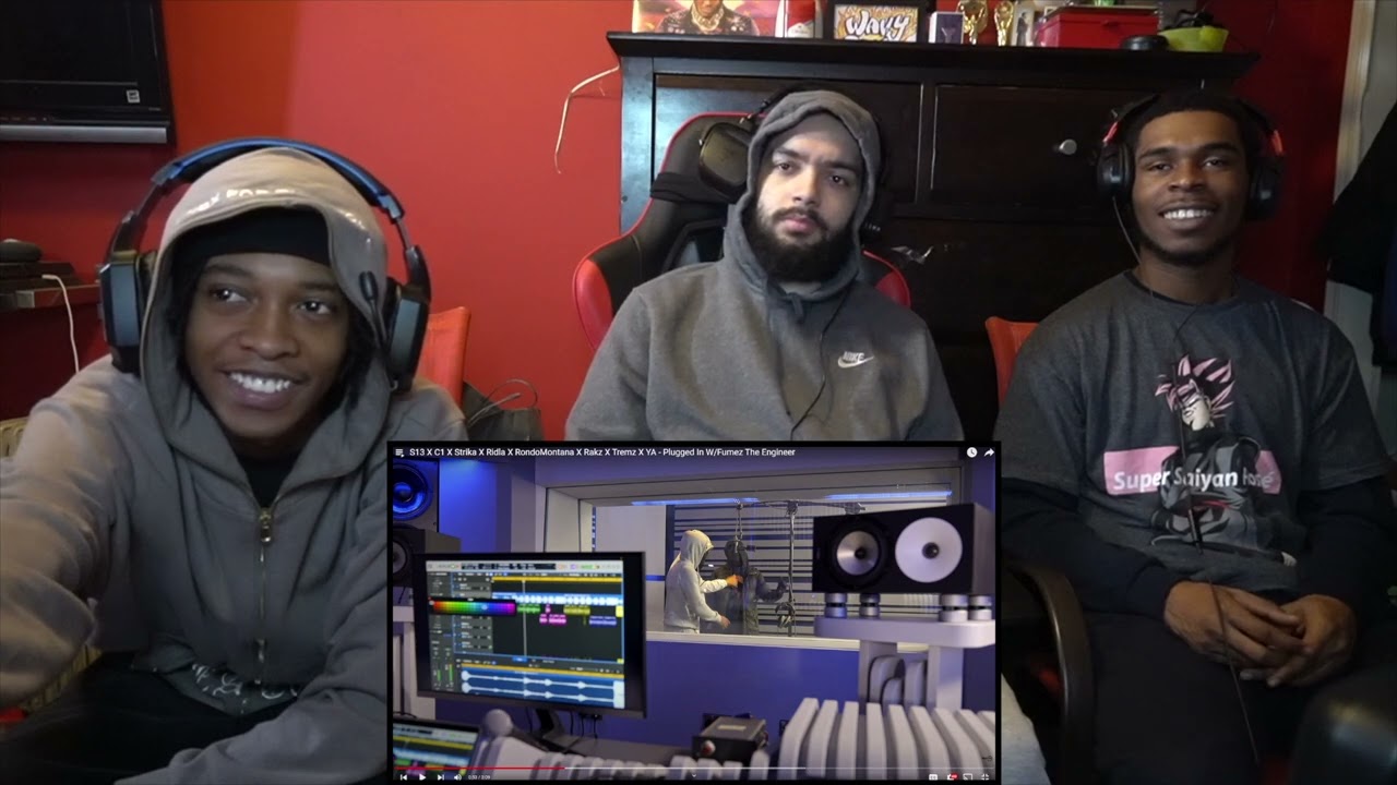 AMERICANS REACT TO S13 X C1 X STRIKA X RIDLA X RONDOMONTANA X RAKZ X TREMZ X YA - PLUGGED IN W/FUMEZ