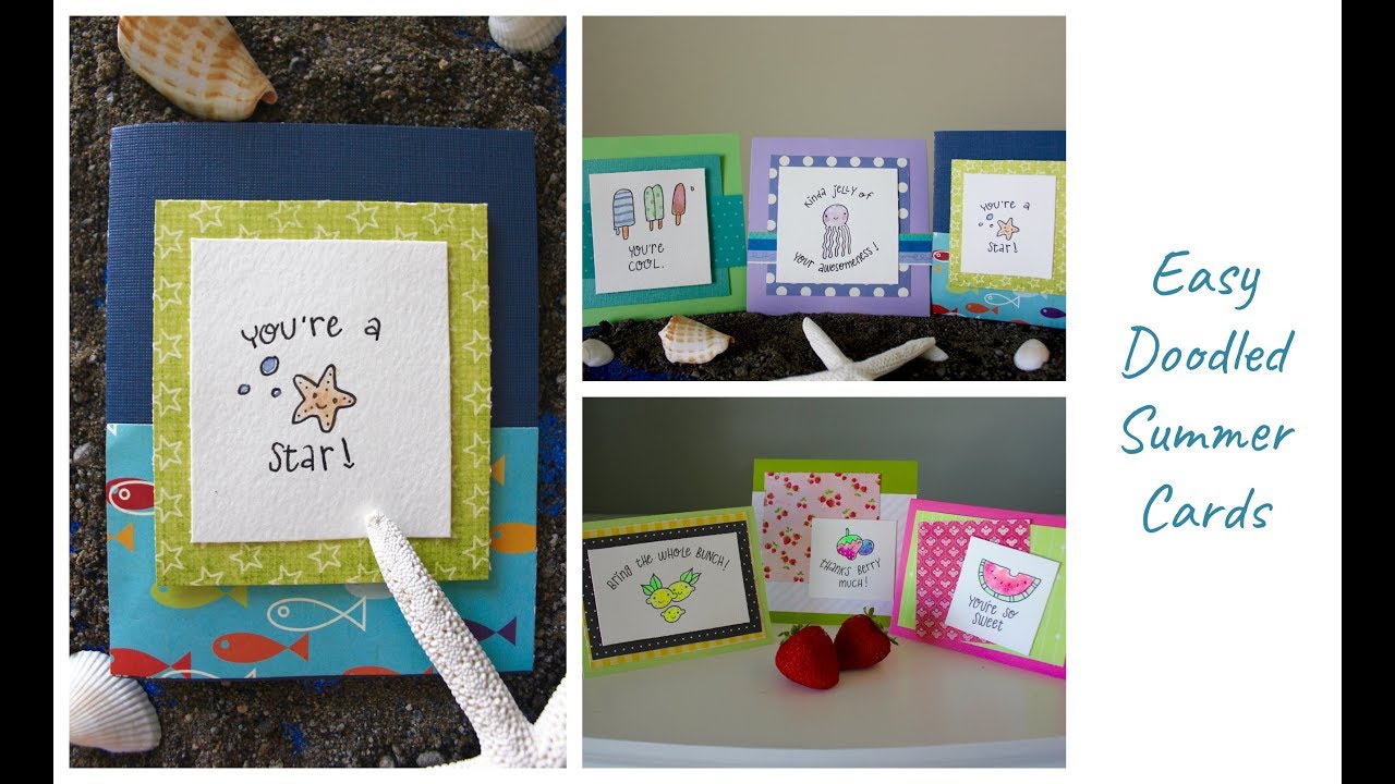 Make Easy Doodled Summer Cards