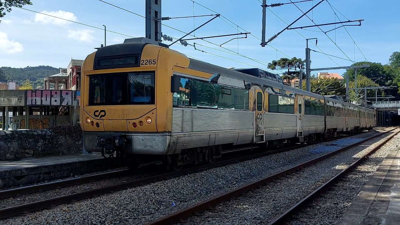 Movimento ferroviário no norte de Portugal