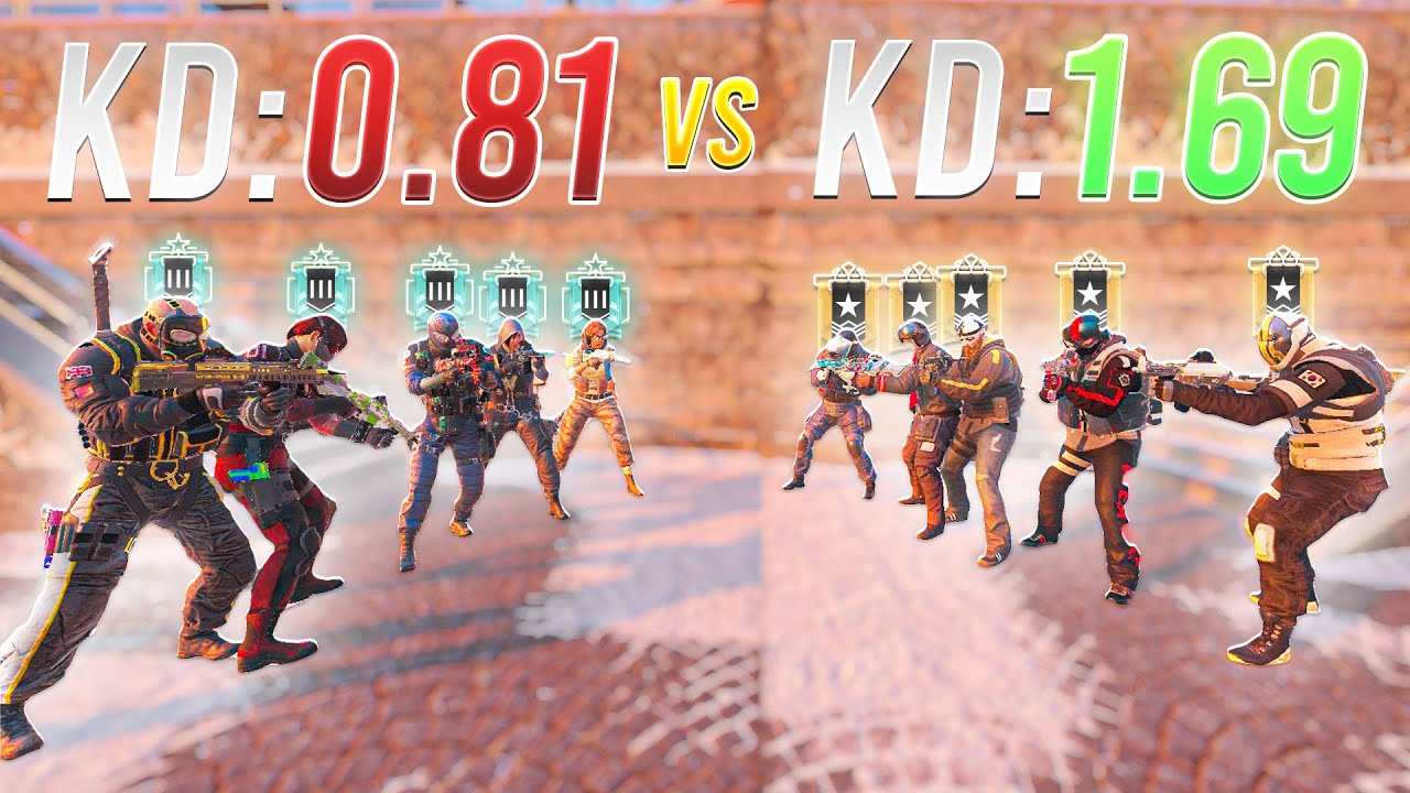HIGH KD GOLDS VS LOW KD PLATS IN RAINBOW SIX SIEGE (PART 2)