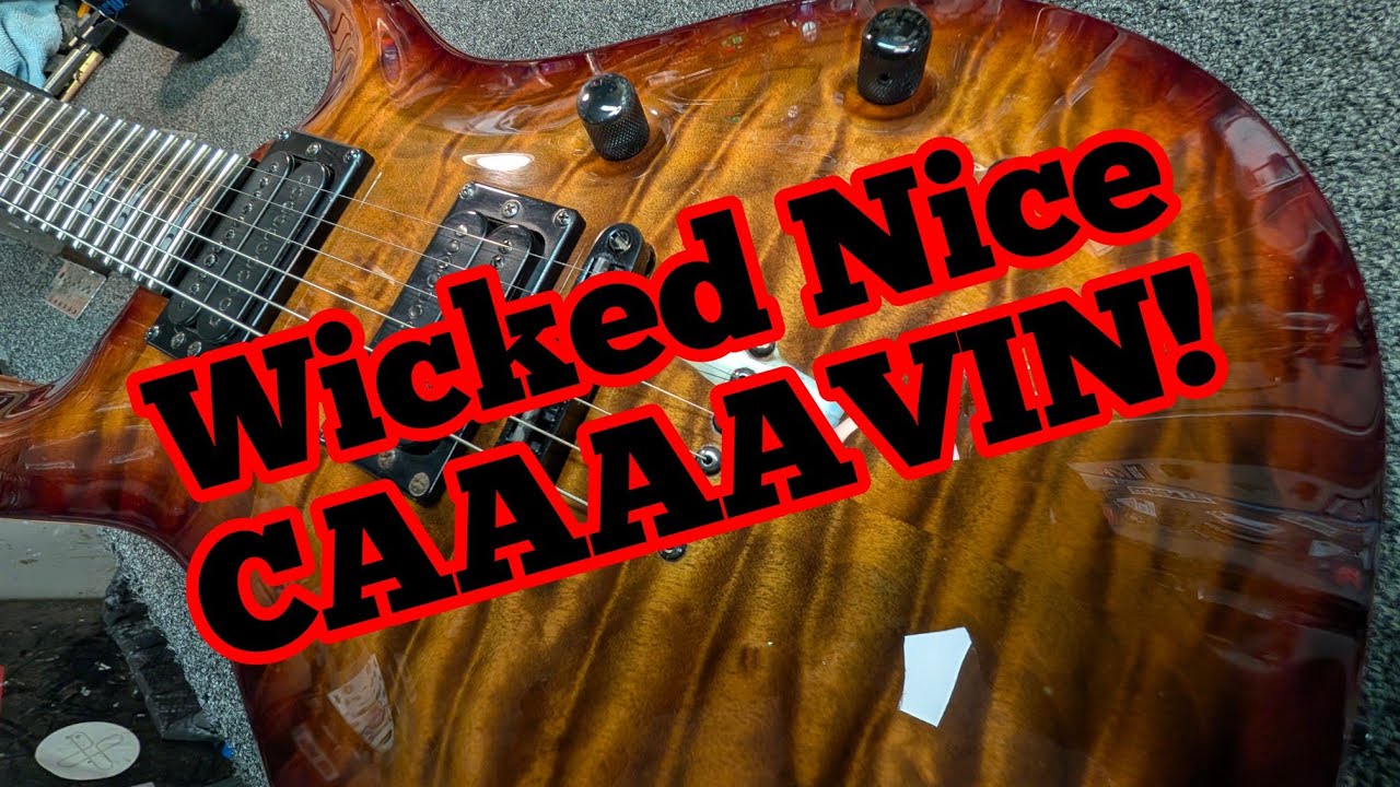 Carvin California Custom! Настройка и тест звучания. Какой же красивый квилт!