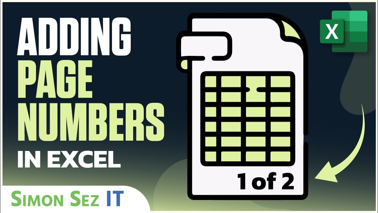 Как добавить номера страниц в Excel