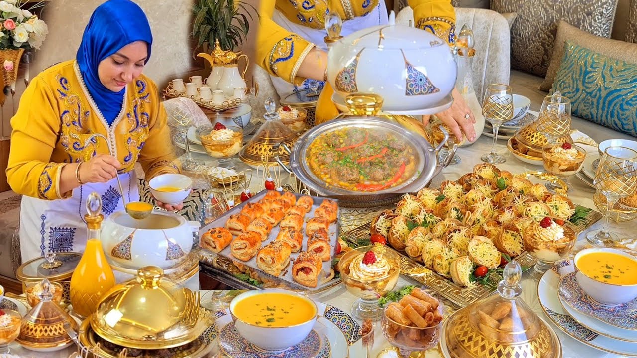سادس  فطور رمضان ساهل وسريع  عشاء و السحور المالح والحلو شهيوات  من المملحات العصير تحلية خطير طاجين