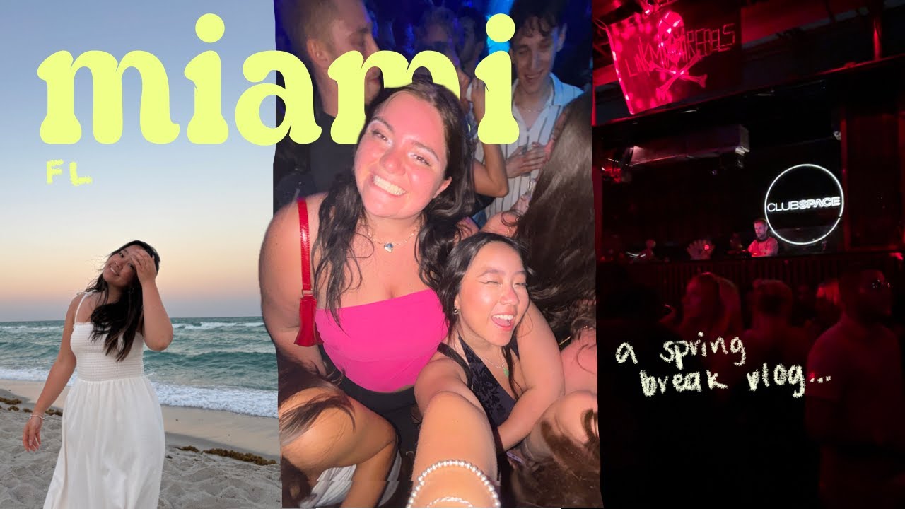 spring break in miami 🌴 going out, sunset pics, and good eats