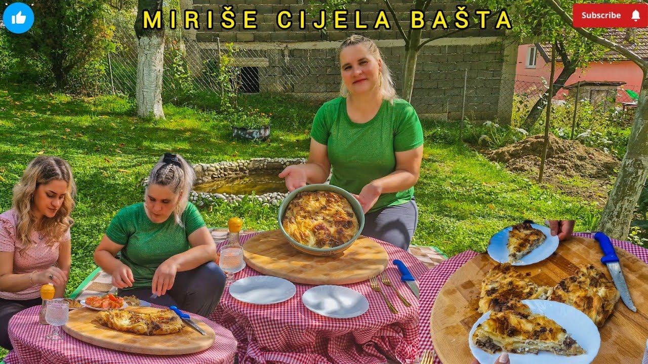 PRAVIMO MASLANJAK S MESOM NAPOLJU/MASNA POGAČA❤️