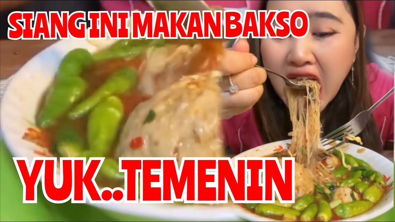 AIR BAKSO SAMPAI MUNCRAT,SAKING SEMANGATNYA #mukbang #bakso #food
