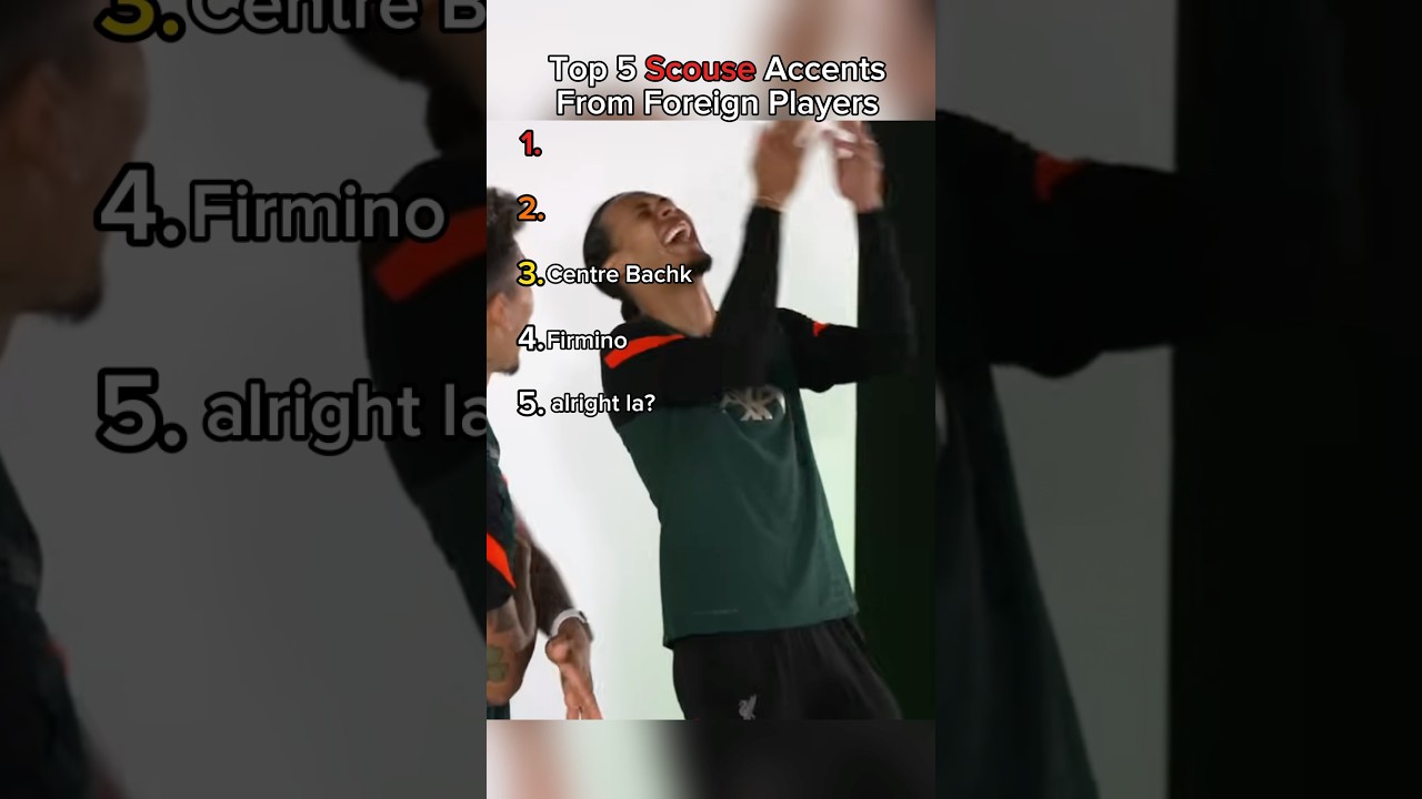 Top 5 Scouse Accents from Foreign Players #lfc #liverpool #scouse #frimpong #firmino #vvd #football