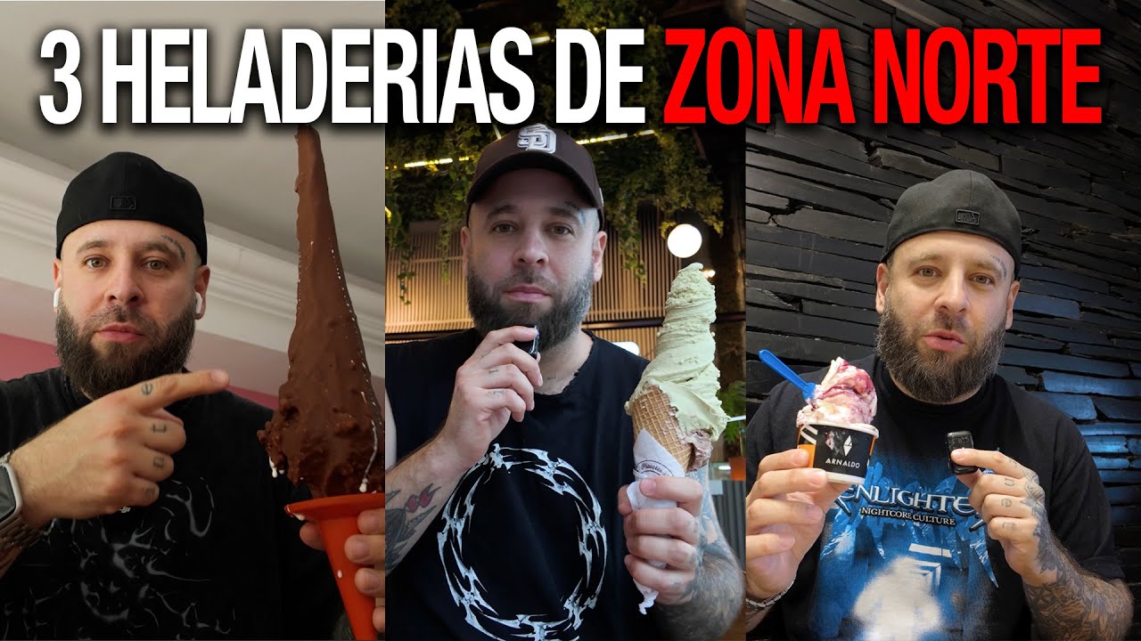 3 HELADERIAS DE ZONA NORTE