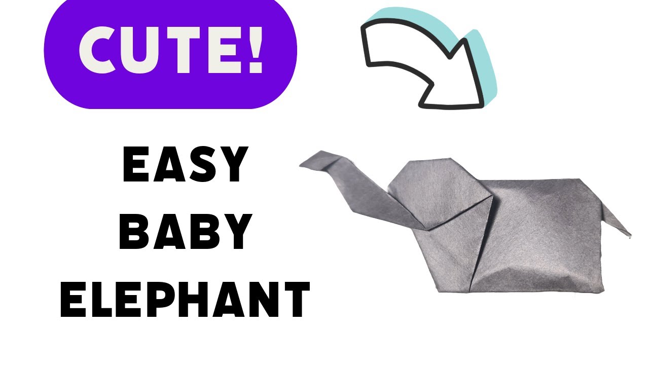 Easy Origami Elephant   How to Fold Akira Yoshizawa's Easy Baby Elephant Video Tutorial