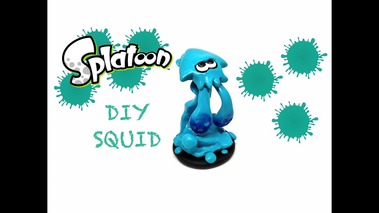 DIY Splatoon Inkling Squid Amiibo - Polymer clay tutorial