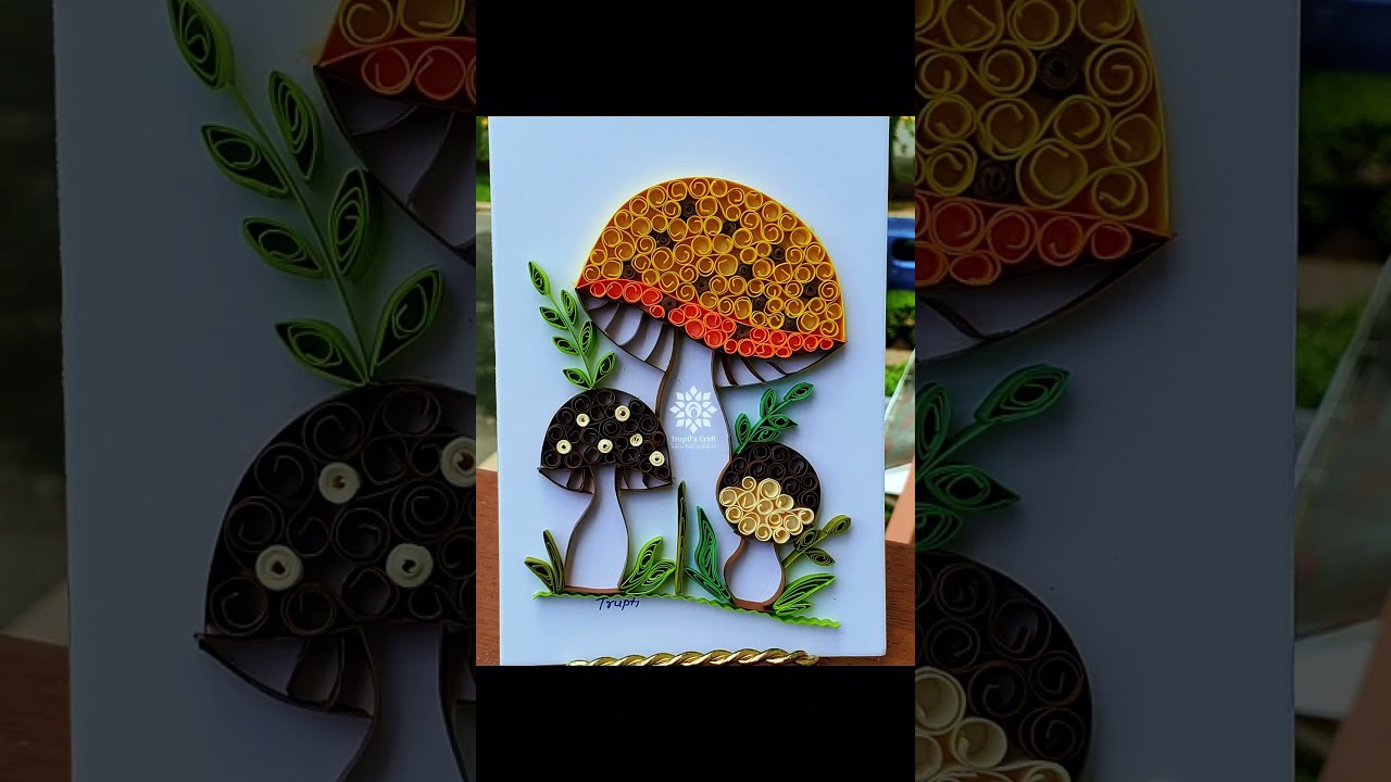 Framed Paper Quilling Art  