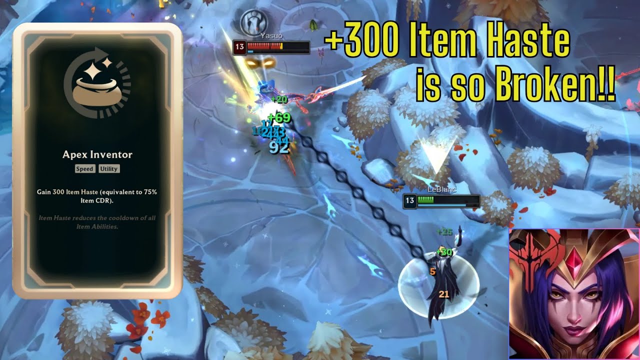 LeBlanc with 300 Item Haste is so Deadly! #leblanc #arena