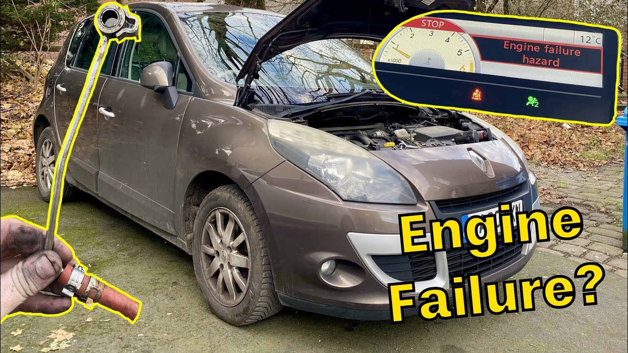 Опасность отказа двигателя Renault Scenic 1.5 DCI / DTC047195 Ремонт датчика давления сажевого фи...