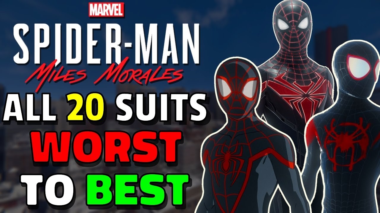 ALL 20 SUITS in Spider Man: Miles Morales Ranked WORST TO BEST | PlayStation 5