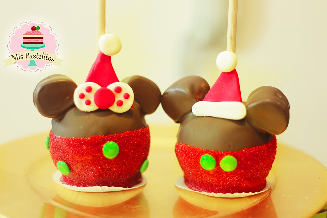 MANZANAS NAVIDEÑAS CON CARAMELO Y CHOCOLATE
