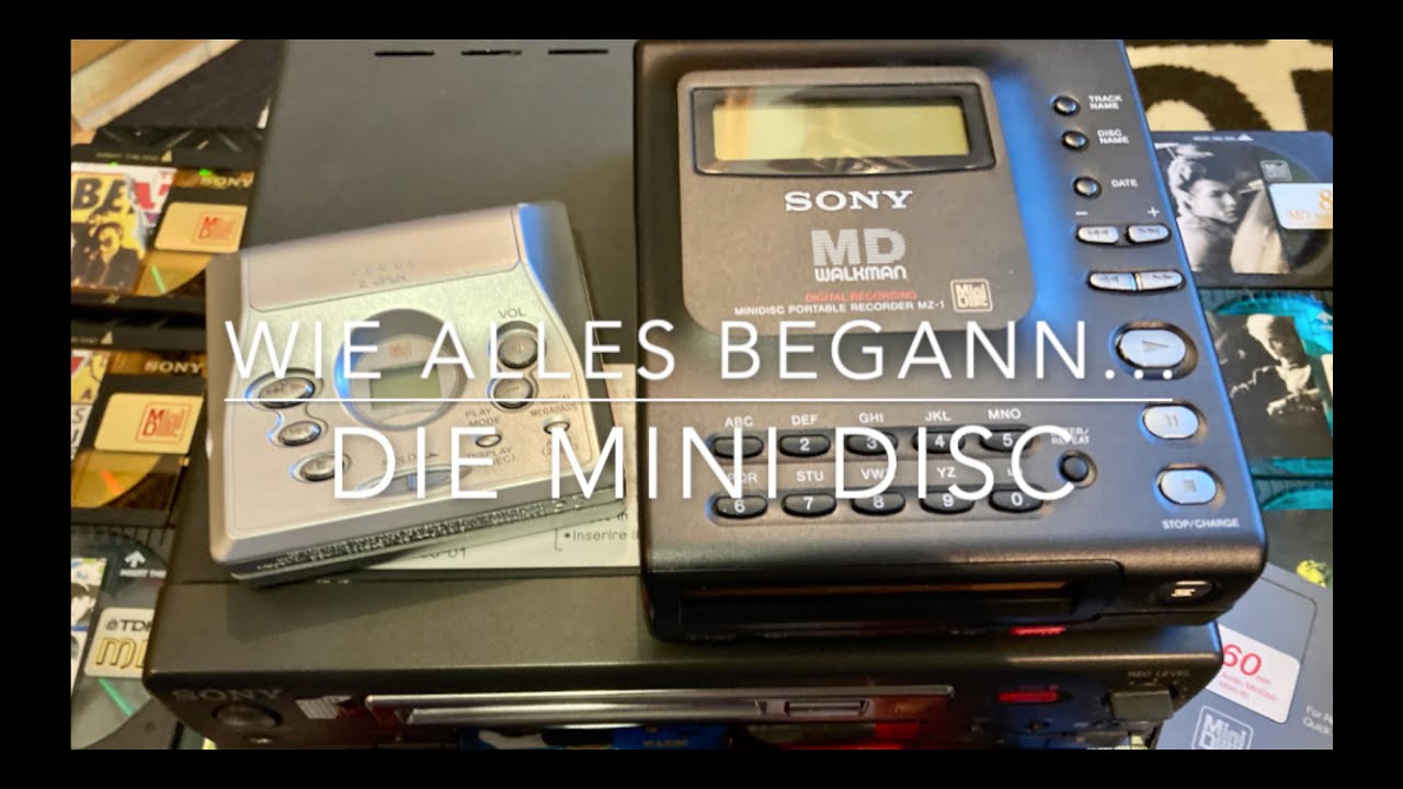 MiniDisc - Anfänge und erste Geräte eines kleinen, digitalen Tonträgers Anfang der 90er- MiniDisc 1