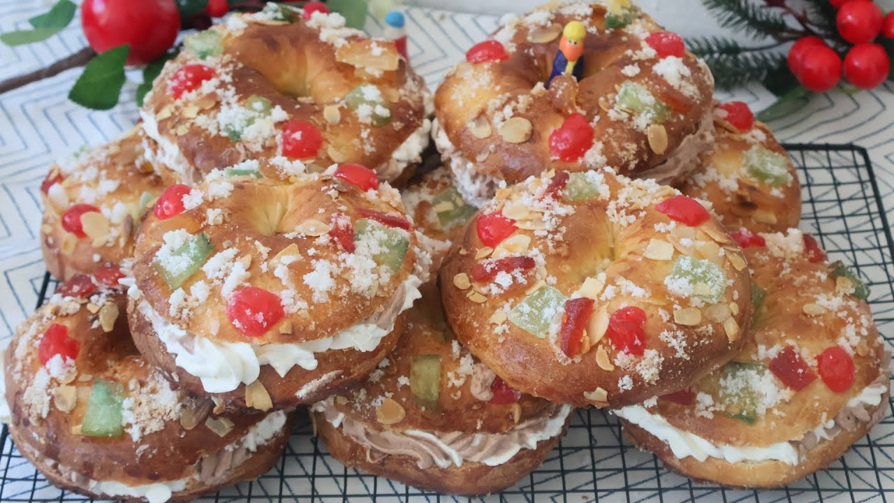MINI ROSCONES DE REYES 🤴 Receta fáci y muy de moda este año 👏