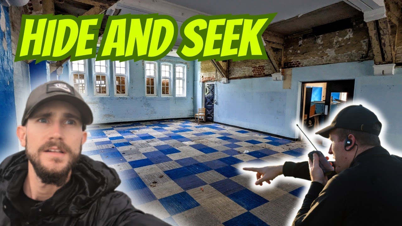 POV ALONE In CREEPY Abandoned Boarding School! Security Hide And Seek #urbex