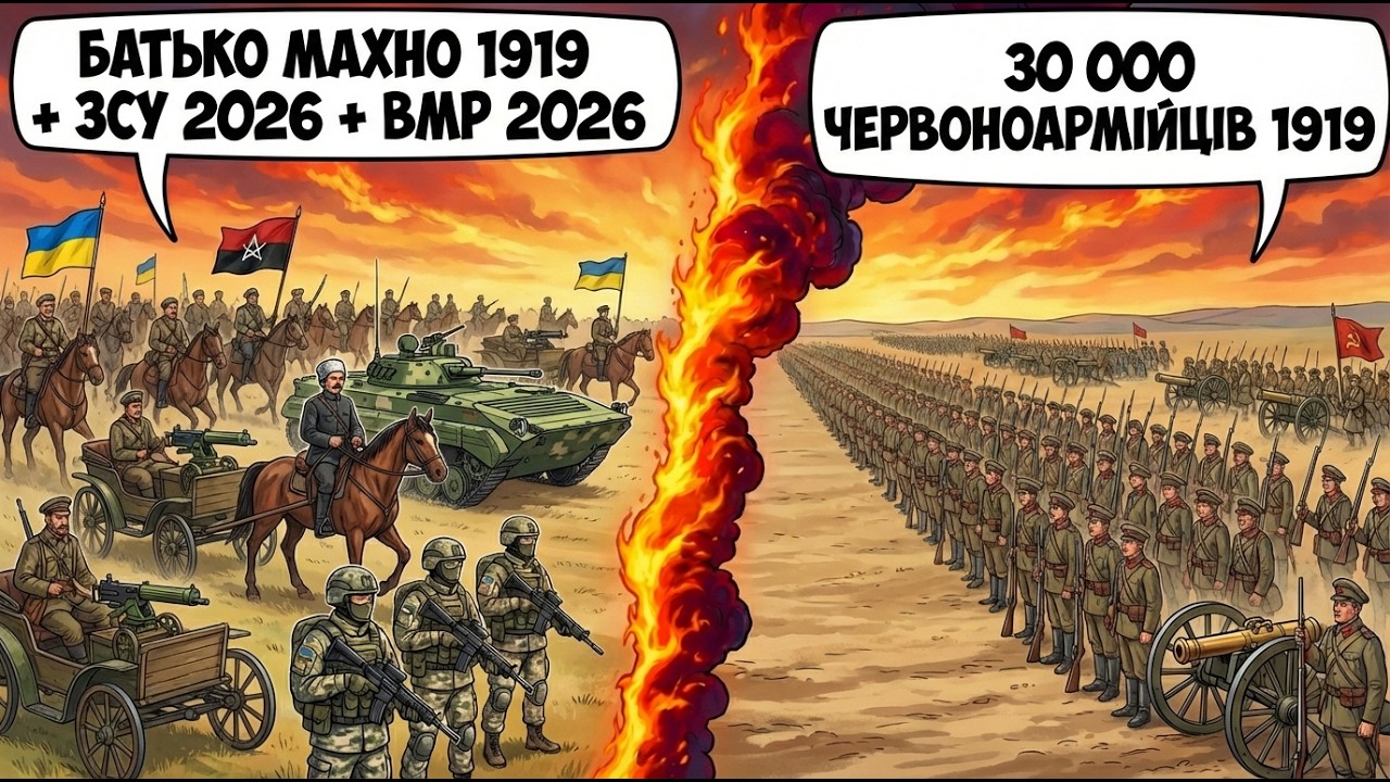 ЩО ЯКЩО Батальон ЗСУ 2026 Потрапить до Нестора Махна в 1919? | Червона Блискавка