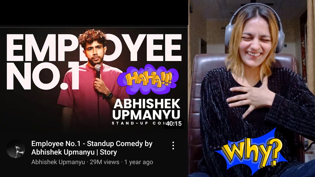The Funniest Indian Comic - Abhishek Upmanyu Video Reaction | Employee No. 1 #dammitreacts #standup