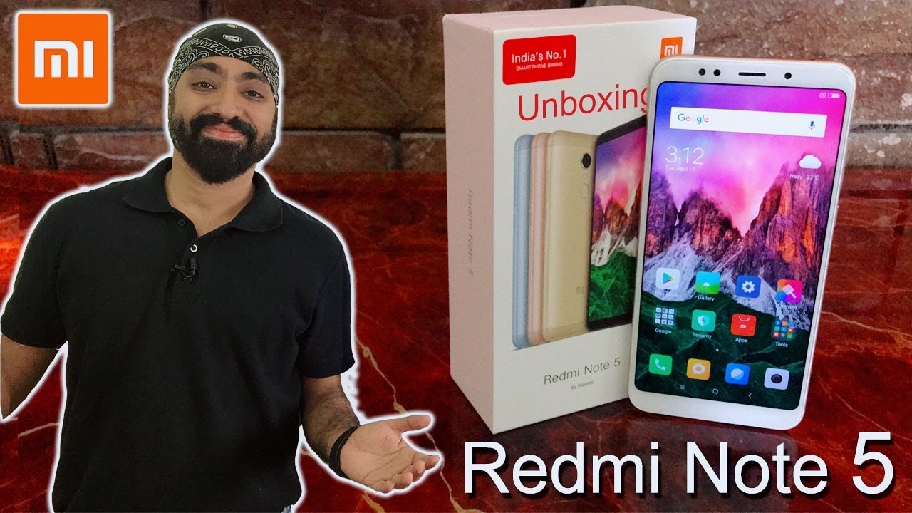 Xiaomi Redmi Note 5 (GOLD) Unboxing & hands on-Overview!!!