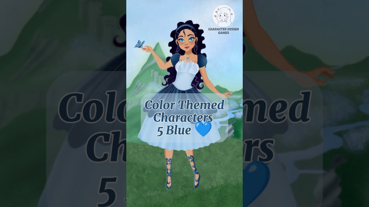 -COLOR THEMED CHARACTERS : 5 Blue 💙 #shorts #pov #colors #blue