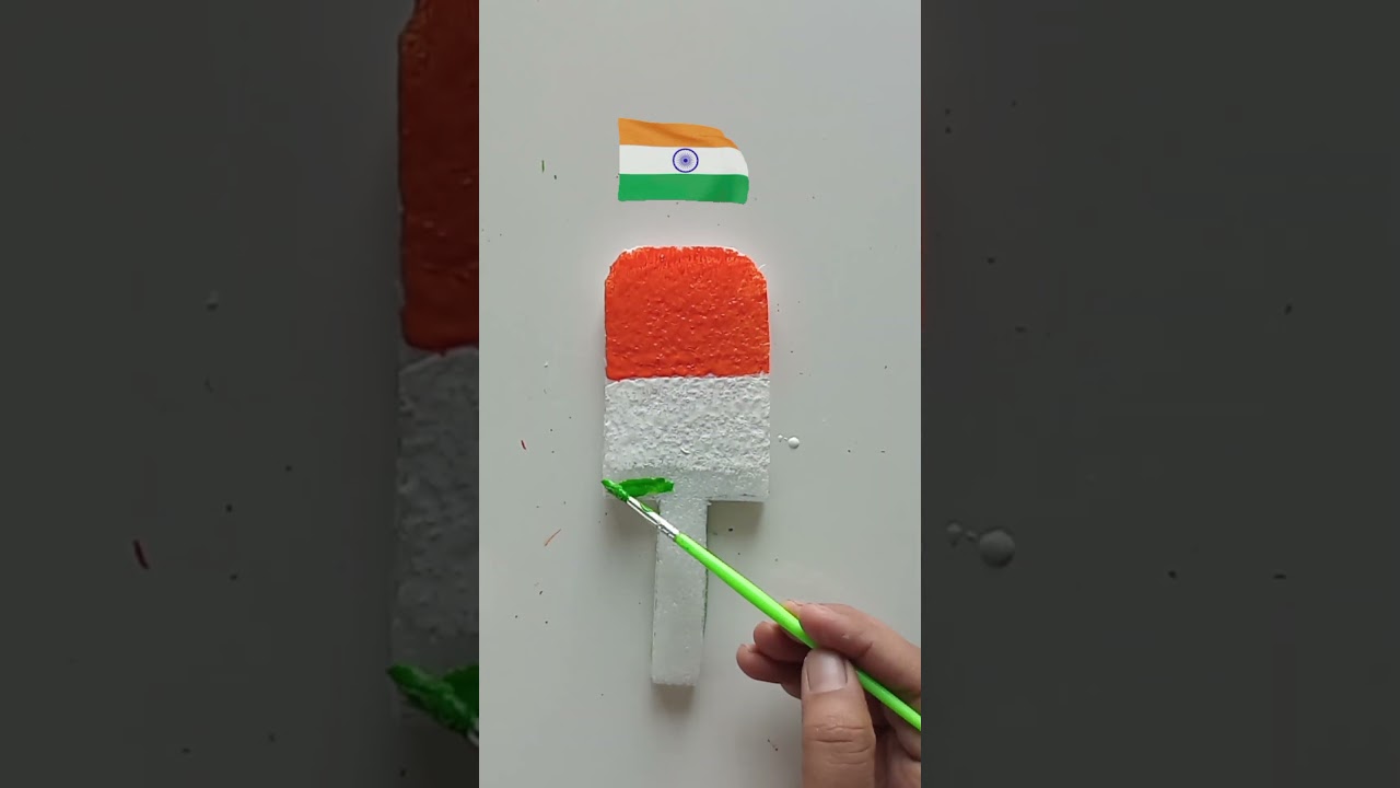 Indian 🇮🇳 flag art #shorts #india #youtubeshorts #art #trending #craft