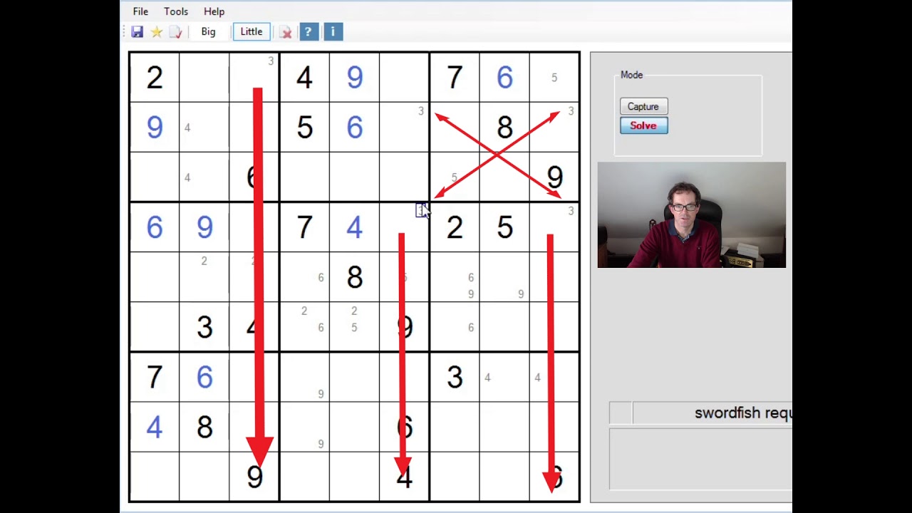 Advanced Sudoku:  A Double Swordfish