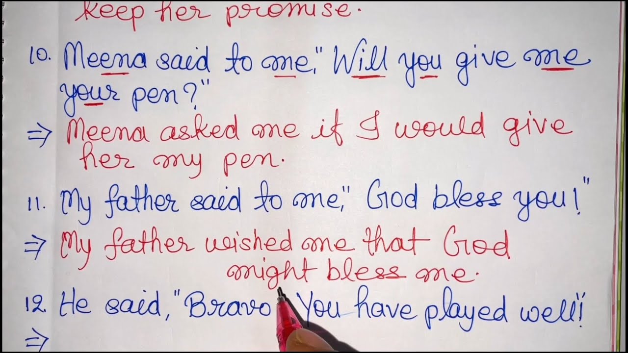 Change into Indirect Speech//Narration in English Grammar//Indirect Speech All Rules