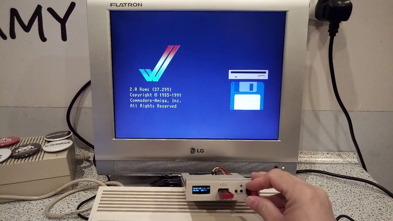 Gotek - modyfikacje cz2. Amiga 600  - FlashFloppy, AutoSwap - Mortal Kombat 1
