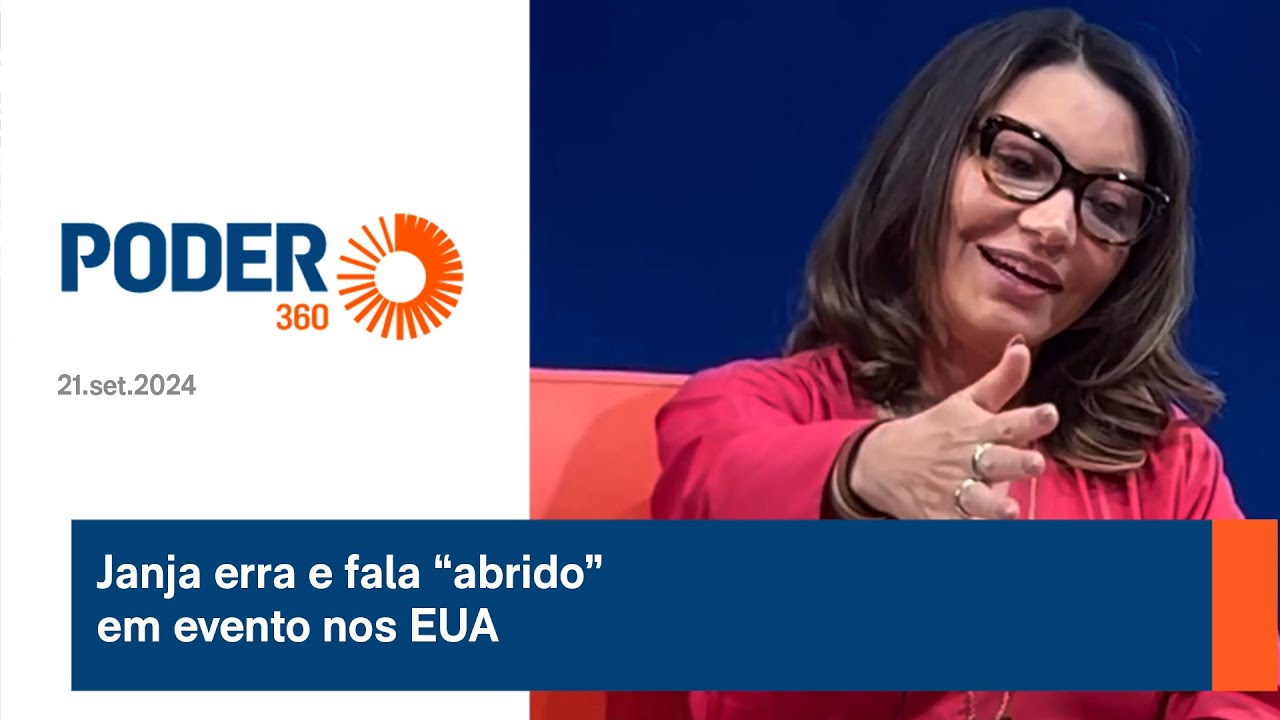 Janja erra e fala “abrido” em evento nos EUA
