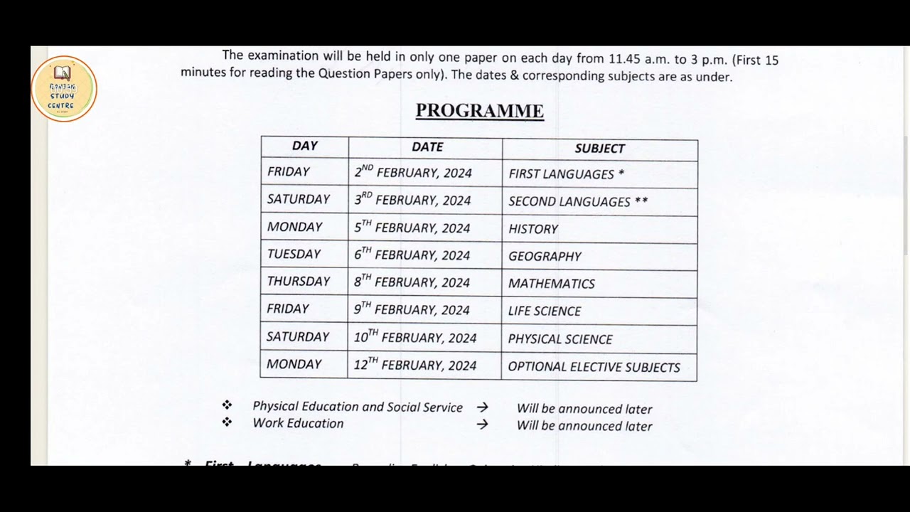 Board Exam Routine 2024 || Madhyamik routine 2024 || #wbbse #routines #board_exam