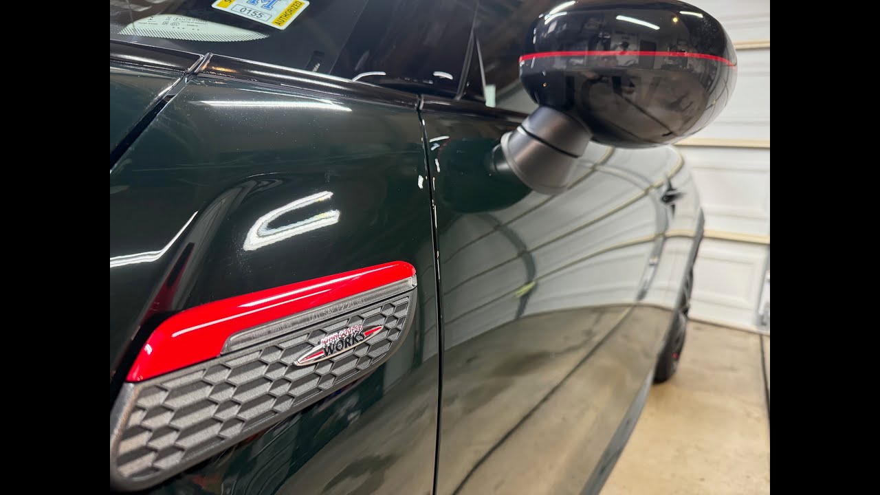 Installing Mirror caps 2024 Mini Cooper JCW Rebel Green