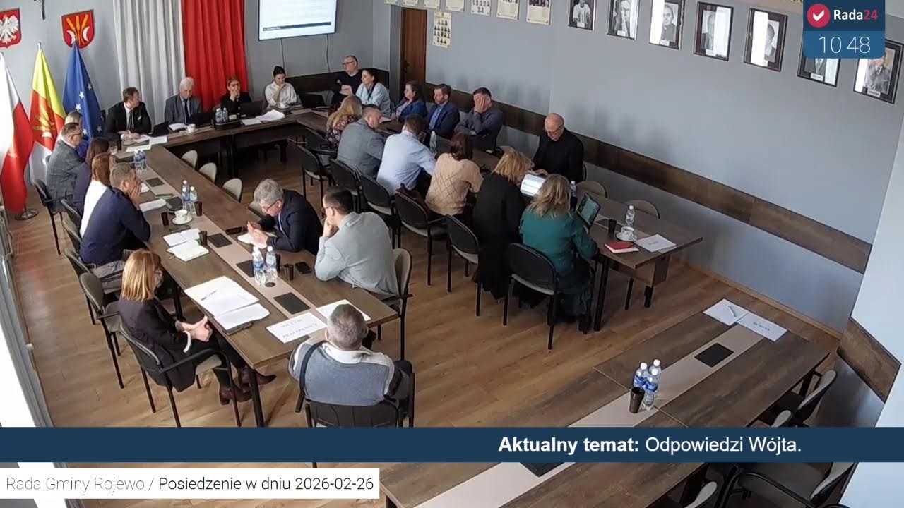 Gmina Rojewo - XXVI Posiedzenie Sesji Rady Gminy