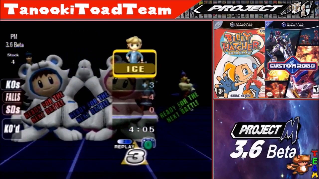 4 Player Project M 3.6 Beta Gameplay! (Team Stream Part 1!)