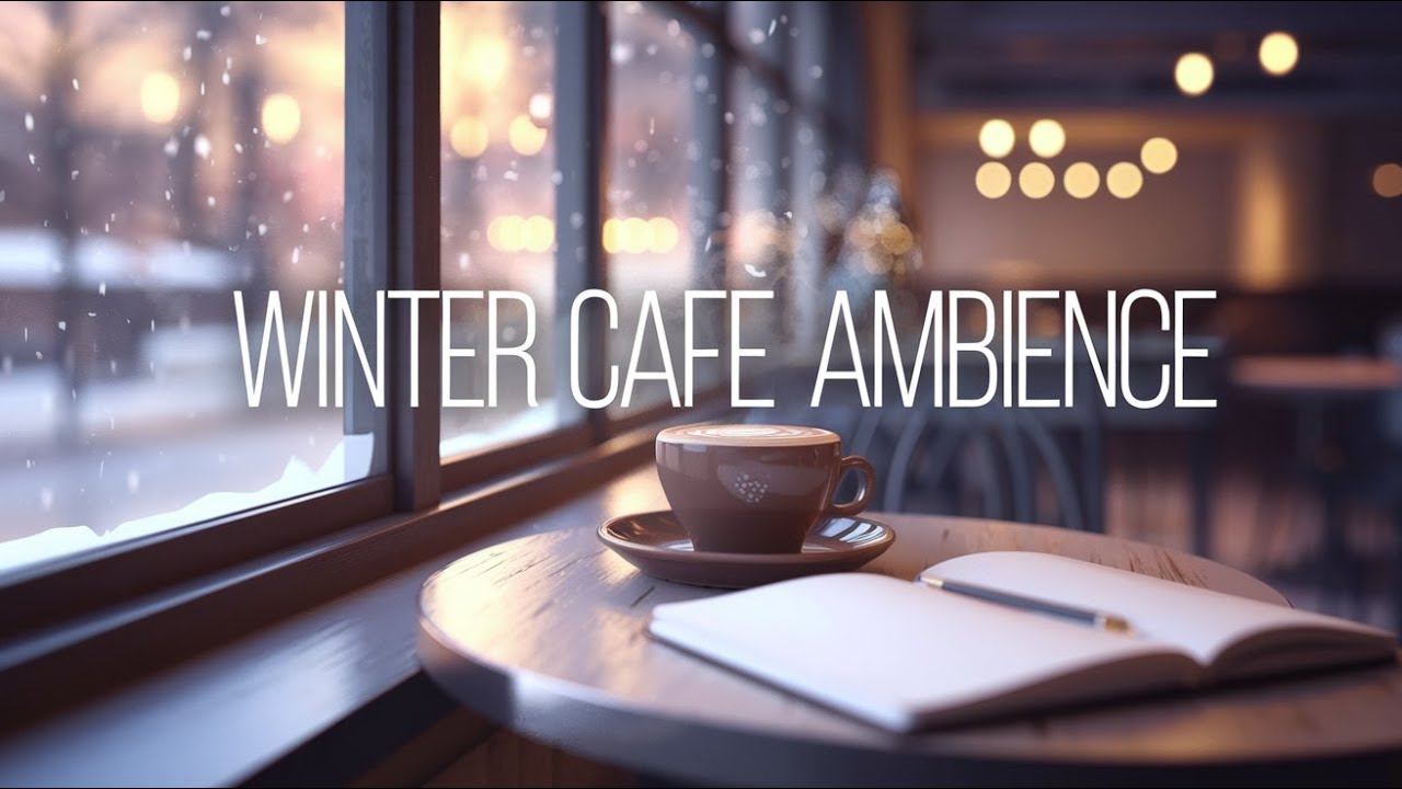 Winter Cafe Ambience ☕🎹 Calm Instrumental Music for Cozy Days & Relaxation