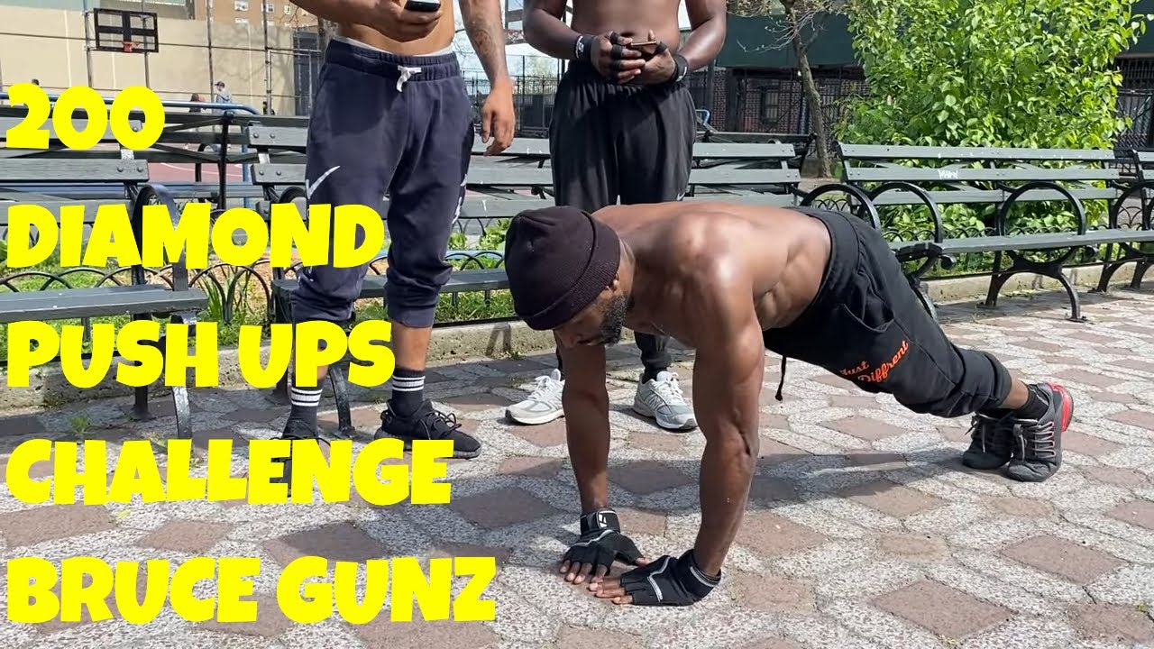 200 PUSH UPS A DAY FOR 30 DAYS CHALLENGE (Diamond Push Ups) Bruce Gunz | That's Good Money