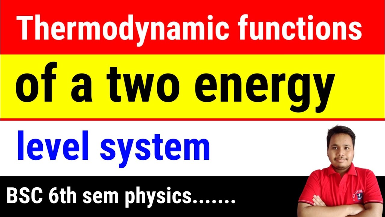 thermodynamic functions of a two-energy level system
